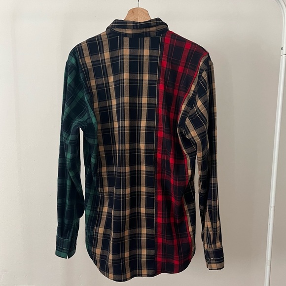 Pink Dolphin Multi Panel Flannel Shirt - Picture 2 of 2